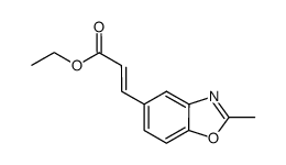 (2E/Z)-3-(2-Methyl-benzoxazol-5-yl)-2-propenoic acid ethyl ester Structure