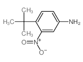 4-叔丁基-3-硝基苯胺结构式
