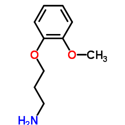 3-(2-甲氧基苯氧基)-1-丙胺结构式
