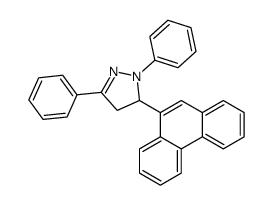 3-phenanthren-9-yl-2,5-diphenyl-3,4-dihydropyrazole Structure