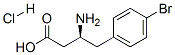 (S)-3-氨基-4-(4-溴苯基)丁酸盐酸盐结构式