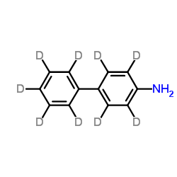 对氨基联苯-D9结构式