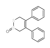 4,5-Diphenyl-3,6-dihydro-1,2-dithiine 1-oxide Structure