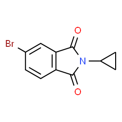 5-溴-2-环丙基异吲哚啉-1,3-二酮结构式