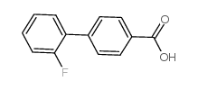 2'-氟-[1,1'-联苯]-4-羧酸结构式