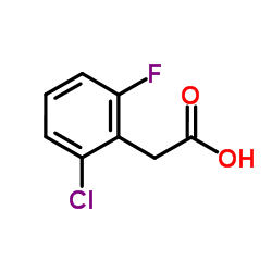 2-氯-6-氟苯基乙酸结构式