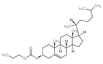 [(3S,8S,9S,10R,13R,14S,17R)-10,13-dimethyl-17-[(2R)-6-methylheptan-2-yl]-2,3,4,7,8,9,11,12,14,15,16,17-dodecahydro-1H-cyclopenta[a]phenanthren-3-yl] propyl carbonate structure