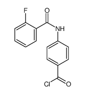 4-[(2-fluorobenzoyl)amino]benzoyl chloride结构式