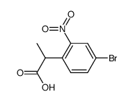 2-(4-Bromo-2-nitro-phenyl)propionic Acid结构式