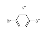 4-bromo-benzenethiol, potassium salt Structure