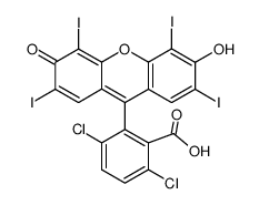 3',6'-dichloro-2,4,5,7-tetraiodofluorescein Structure