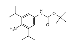 tert-butyl (4-amino-3,5-diisopropylphenyl)carbamate Structure