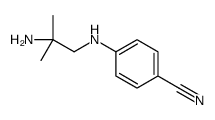 4-[(2-氨基-2-甲基丙基)氨基]-苯甲腈结构式