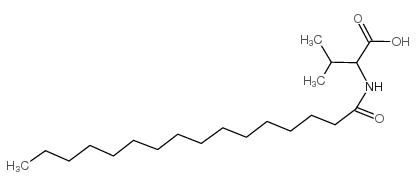 N-十六碳酰基-L-缬氨酸结构式