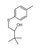 (2S)-3,3-dimethyl-1-(4-methylphenyl)sulfanylbutan-2-ol结构式
