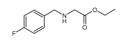 ethyl 2-[(4-fluorobenzyl)amino]acetate结构式