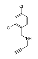N-(2,4-二氯苄基)-2-丙炔-1-胺结构式