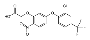 2-[5-[2-chloro-4-(trifluoromethyl)phenoxy]-2-nitrophenoxy]acetic acid Structure