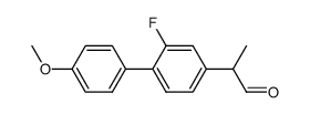 2-(2-fluoro-4'-methoxy-4-biphenylyl)propionaldehyde结构式