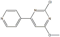 2-氯-4-甲氧基-6-(4-吡啶基)嘧啶结构式