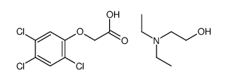 diethyl(2-hydroxyethyl)azanium,2-(2,4,5-trichlorophenoxy)acetate Structure