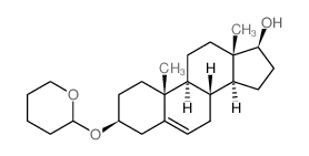 Androst-5-en-17-ol, 3-[ (tetrahydro-2H-pyran-2-yl)oxy]-, (3.beta., 17.beta.)-结构式