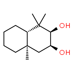 2,3-Naphthalenediol, decahydro-1,1,4a-trimethyl-, (2R,3S,4aR,8aS)-rel- (9CI)结构式