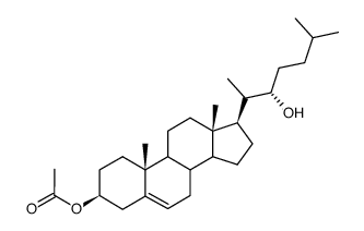 (22S)-22-Hydroxycholest-5-en-3β-yl Acetate Structure