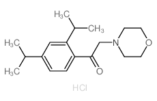 Ethanone,1-[2,4-bis(1-methylethyl)phenyl]-2-(4-morpholinyl)-, hydrochloride (1:1)结构式