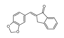 (2E)-2-(1,3-benzodioxol-5-ylmethylidene)-3H-inden-1-one Structure