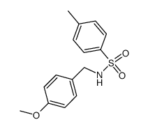 N-[(4-甲氧基苯基)甲基]-4-甲基苯磺酰胺结构式