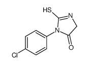 3-(4-chlorophenyl)-2-sulfanylideneimidazolidin-4-one结构式