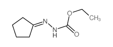 Hydrazinecarboxylic acid, cyclopentylidene-, ethyl ester结构式