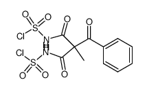 (2-benzoyl-2-methylmalonyl)bis(sulfamoyl chloride)结构式