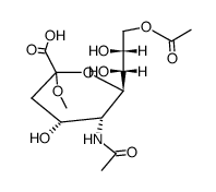 N-Acetyl-2-O-methyl-β-neuraminic Acid 9-Acetate structure