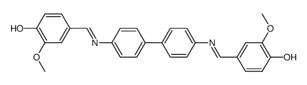 bis(vanillin)benzidine Structure