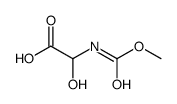2-hydroxy-2-(methoxycarbonylamino)acetic acid Structure