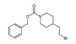 4-(2-溴乙基)哌啶-1-羧酸苄酯结构式