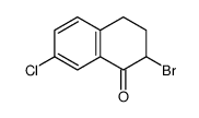 2-溴-7-氯-3,4-二氢萘-1(2H-)-酮结构式