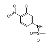 N-(3-chloro-4-nitrophenyl)methanesulfonamide结构式