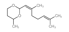 1,3-Dioxane,2-(2,6-dimethyl-1,5-heptadien-1-yl)-4-methyl- Structure