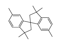 3,3,6,3',3',6'-hexamethyl-2,3,2',3'-tetrahydro-[1,1']spirobiindene Structure
