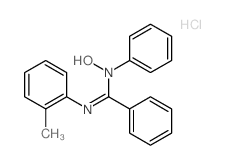 N-hydroxy-N-(2-methylphenyl)-N-phenyl-benzenecarboximidamide结构式