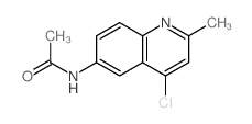N-(4-chloro-2-methyl-quinolin-6-yl)acetamide结构式