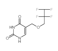 2,4 (1H,3H)-Pyrimidinedione, 5-[(2,2,3, 3-tetrafluoropropoxy)methyl]- Structure