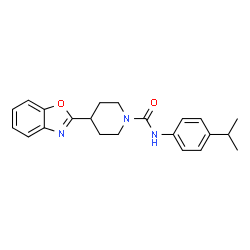 1-Piperidinecarboxamide,4-(2-benzoxazolyl)-N-[4-(1-methylethyl)phenyl]-(9CI) Structure