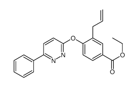 ethyl 4-(6-phenylpyridazin-3-yl)oxy-3-prop-2-enylbenzoate结构式