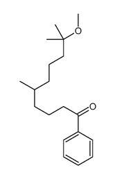 9-methoxy-5,9-dimethyl-1-phenyldecan-1-one结构式