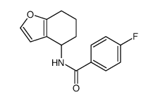 Benzamide, 4-fluoro-N-(4,5,6,7-tetrahydro-4-benzofuranyl)- (9CI)结构式