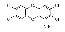 1-氨基-2,3,7,8-四氯二苯并-p-二噁英结构式